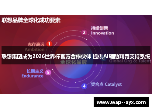联想集团成为2026世界杯官方合作伙伴 提供AI辅助判罚支持系统